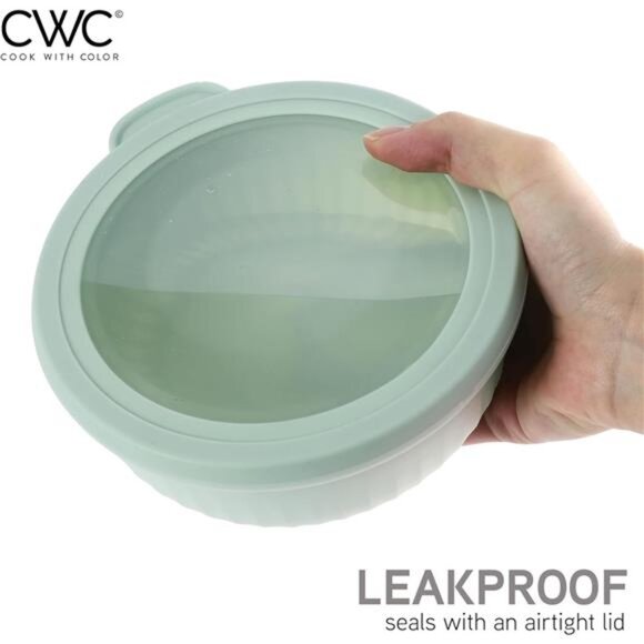 Plastic mixing bowls set with lids nesting prep bowls food storage kitchen set - Picture 6 of 7